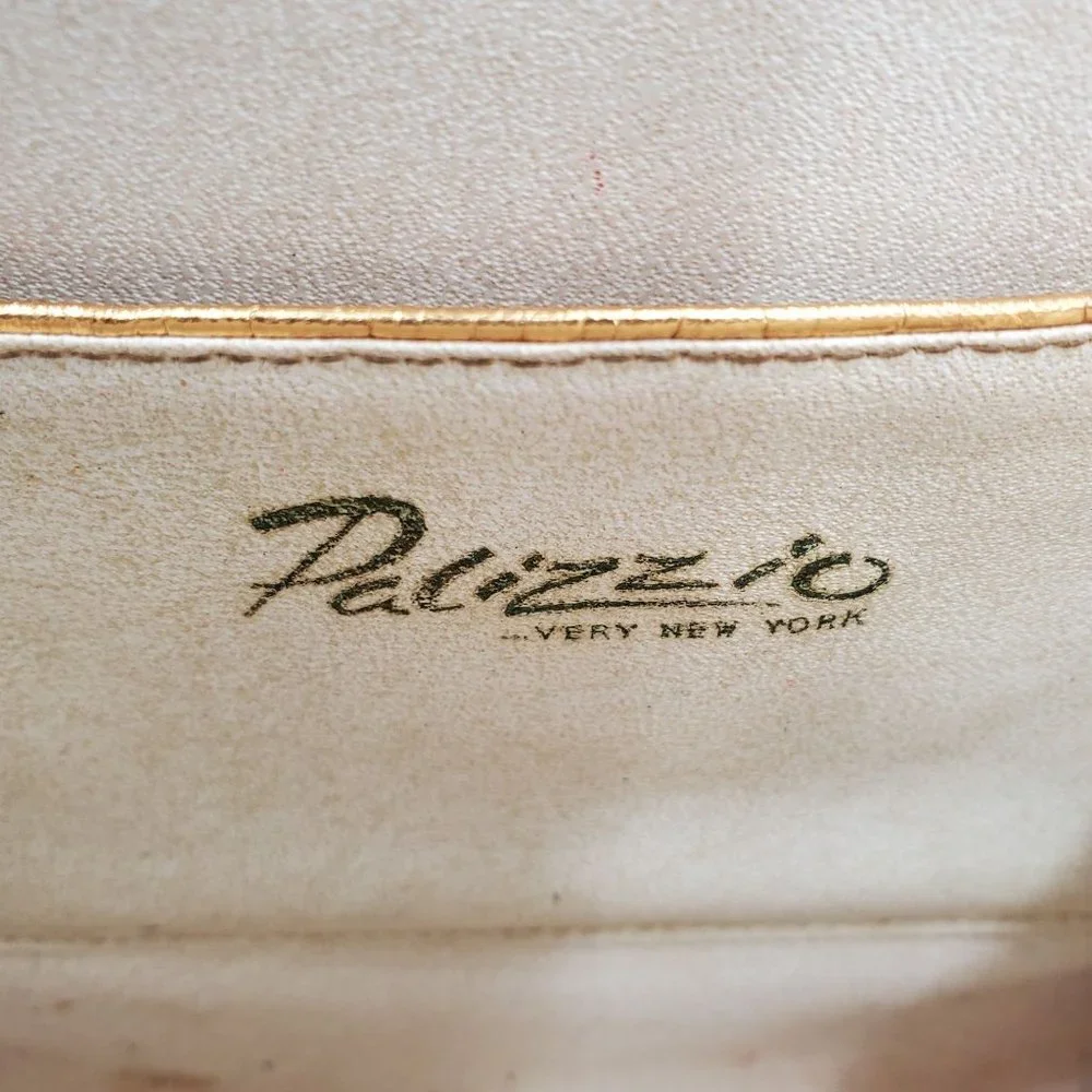 Vintage Palizzio Very NewYork Exotic Lizard Honey Brown Reptile Purse Bag Clutch - Picture 6 of 11